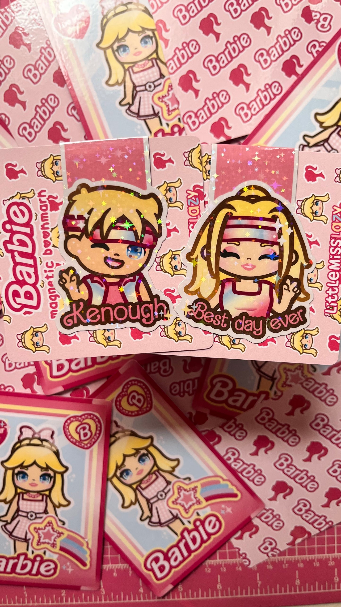 Marcapáginas Barbie y Ken