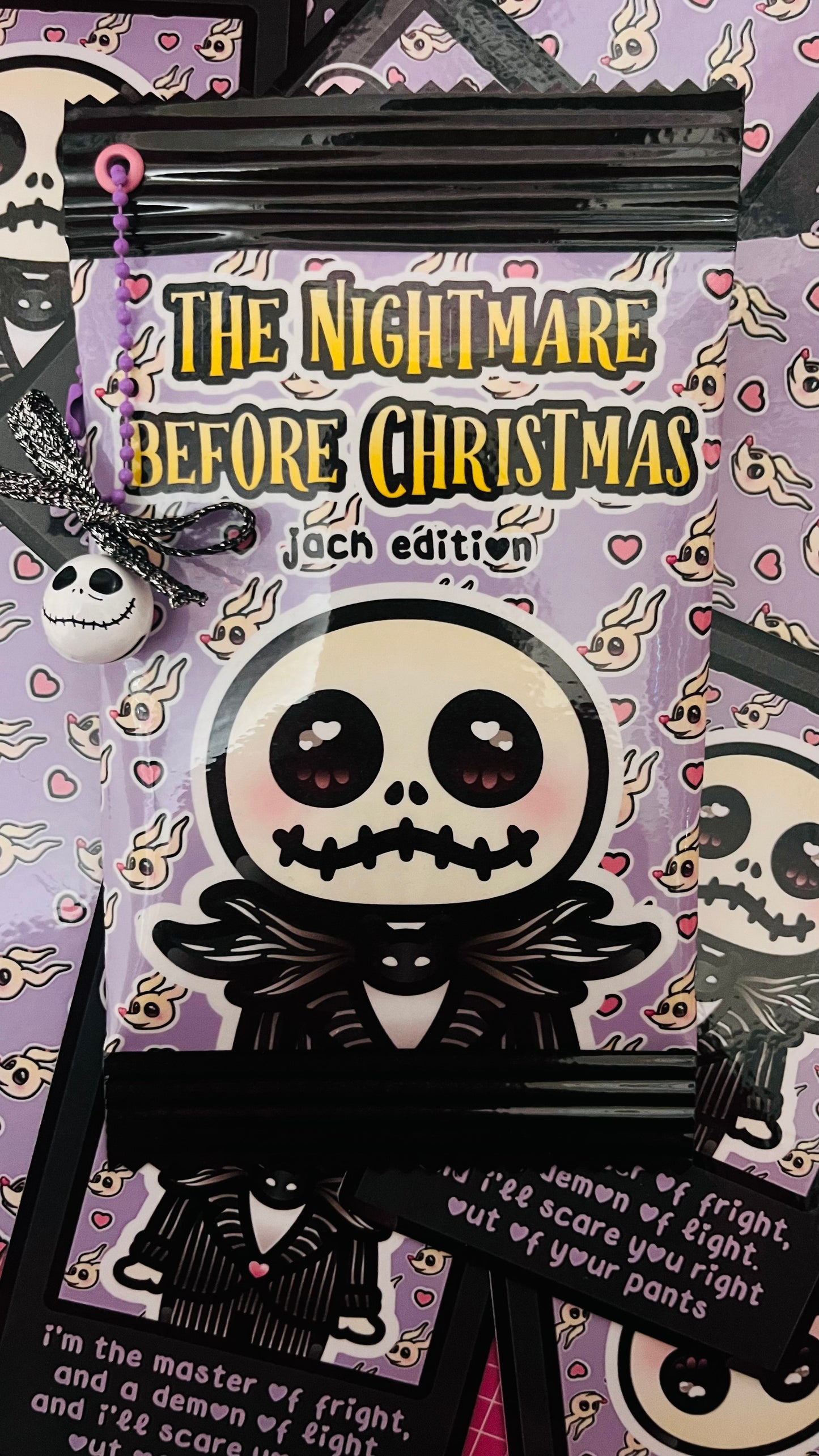 Sobre de productos de Pesadilla antes de Navidad