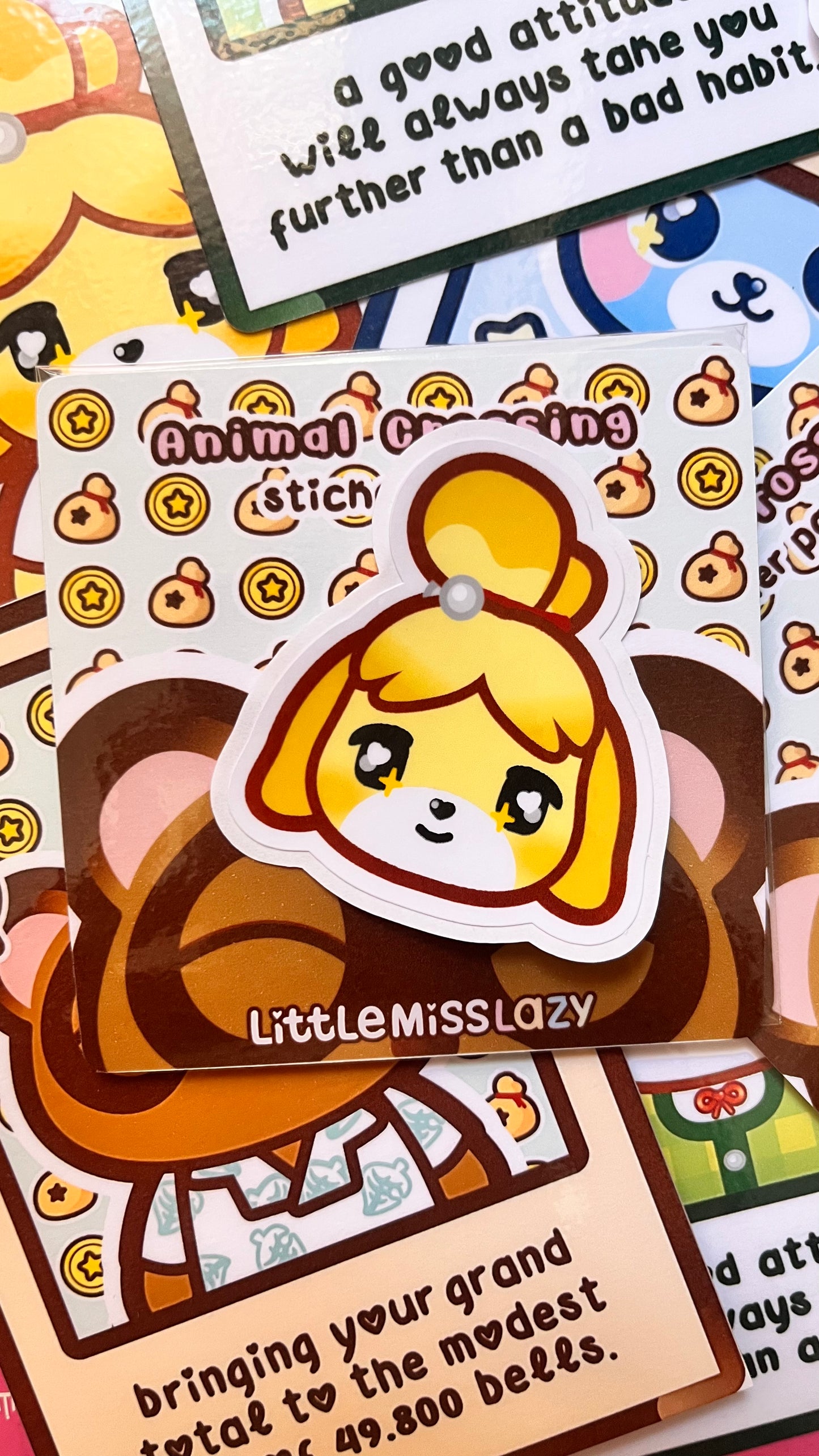 Pack de 5 pegatinas Animal Crossing