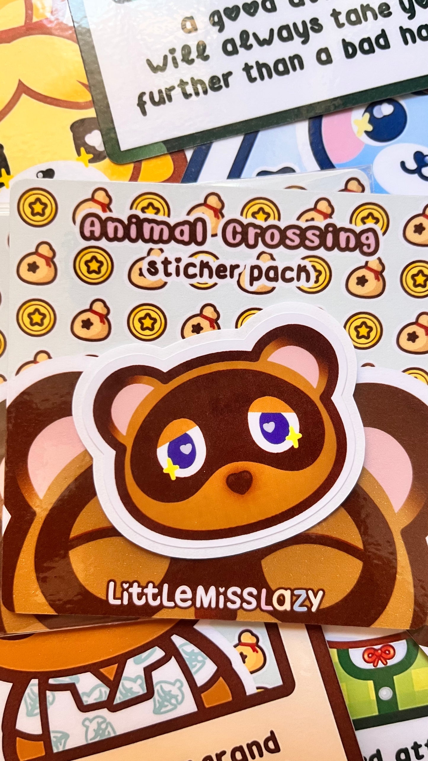 Pack de 5 pegatinas Animal Crossing