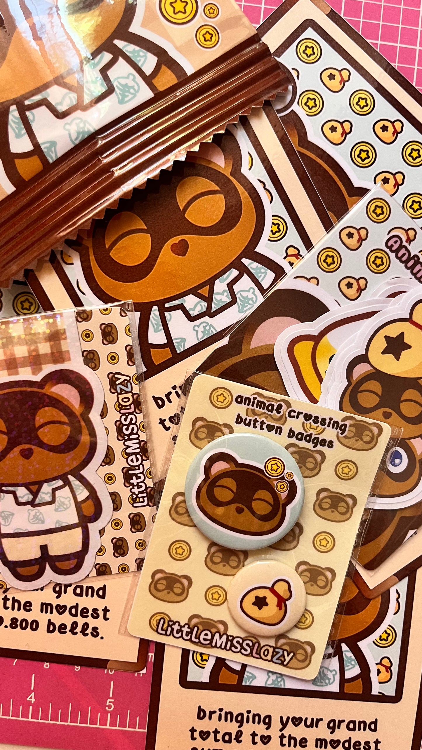 Sobre de productos de Animal Crossing, edición Tom Nook