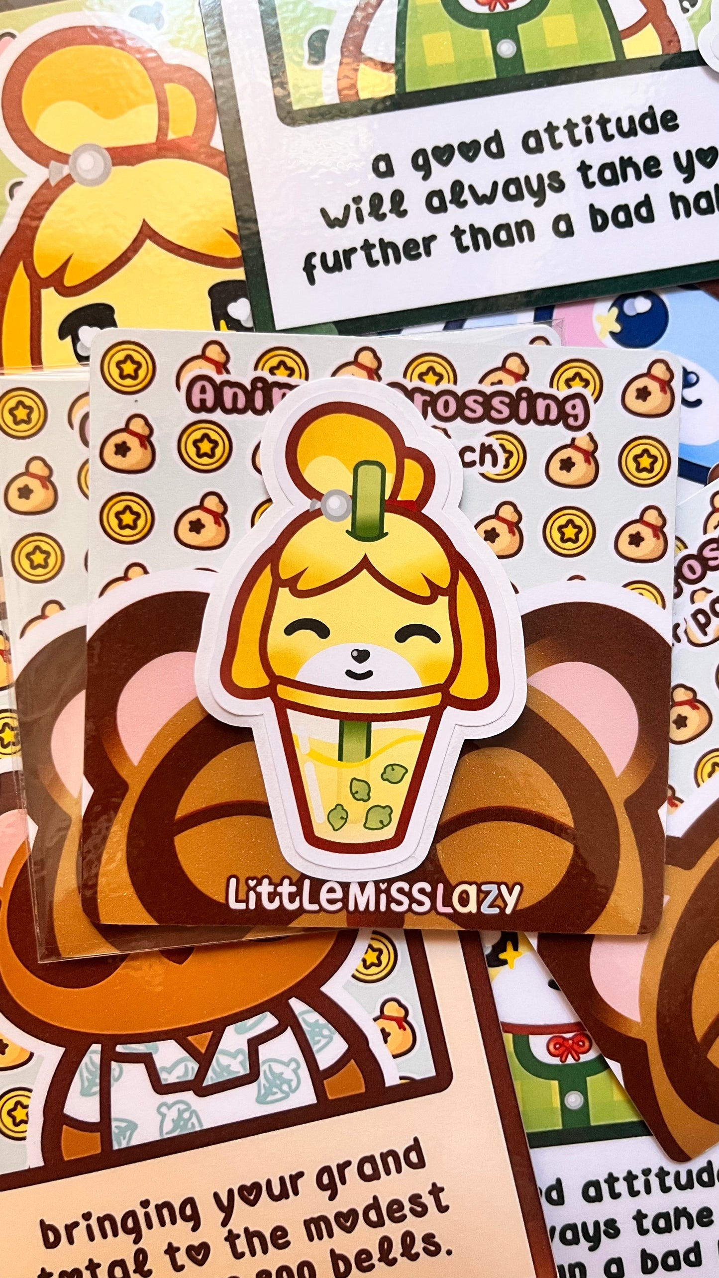 Pack de 5 pegatinas Animal Crossing