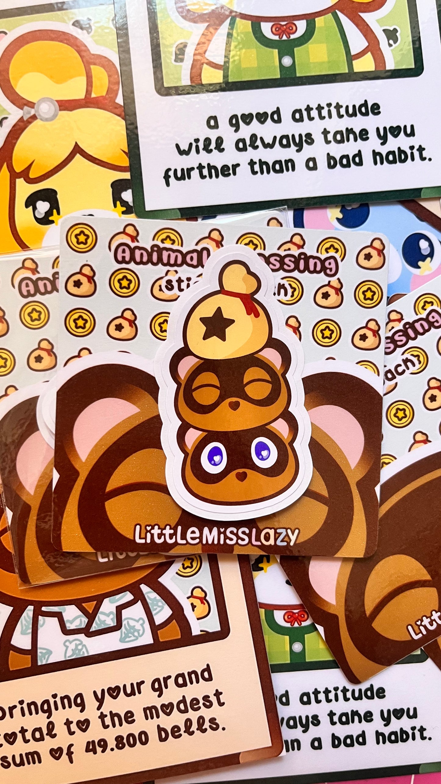 Pack de 5 pegatinas Animal Crossing