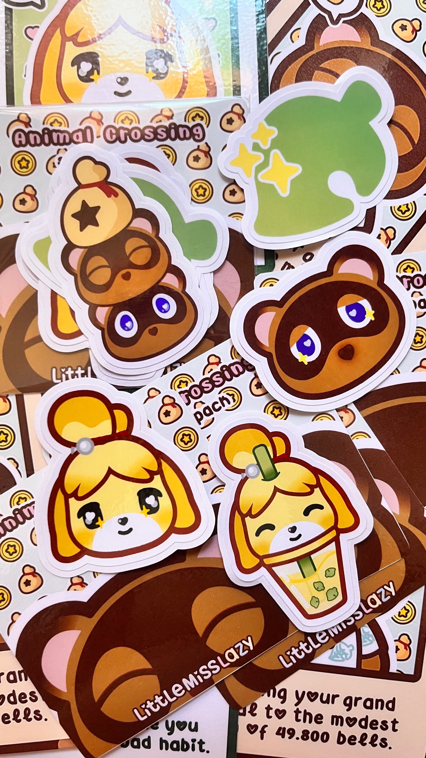 Pack de 5 pegatinas Animal Crossing