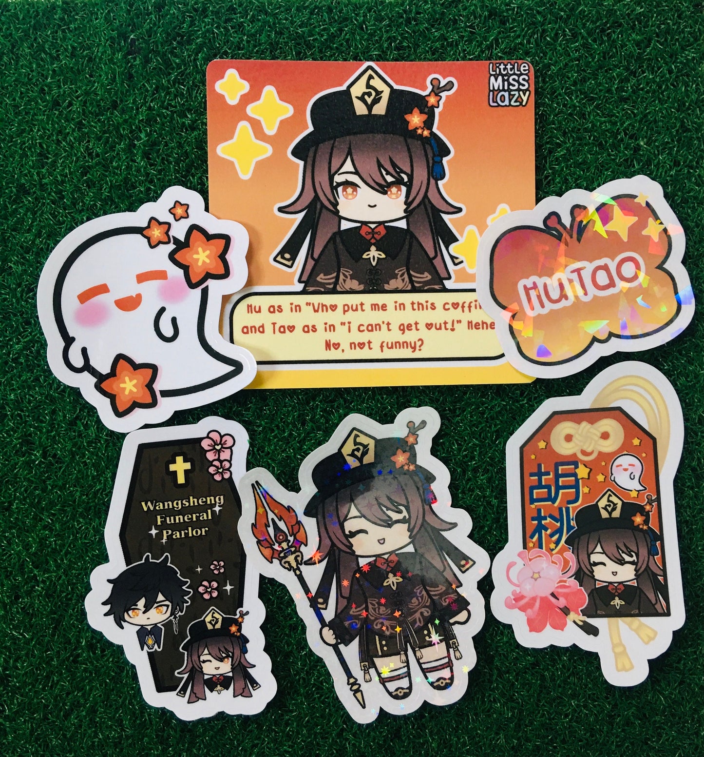 Pack de pegatinas Hu Tao