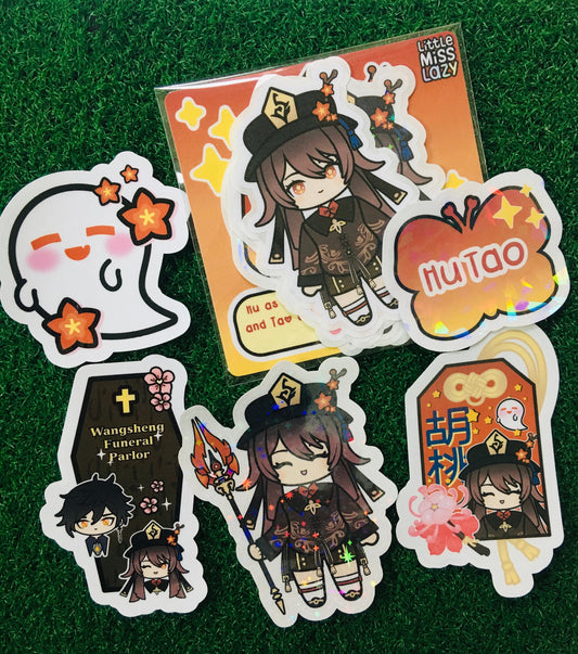 Pack de pegatinas Hu Tao