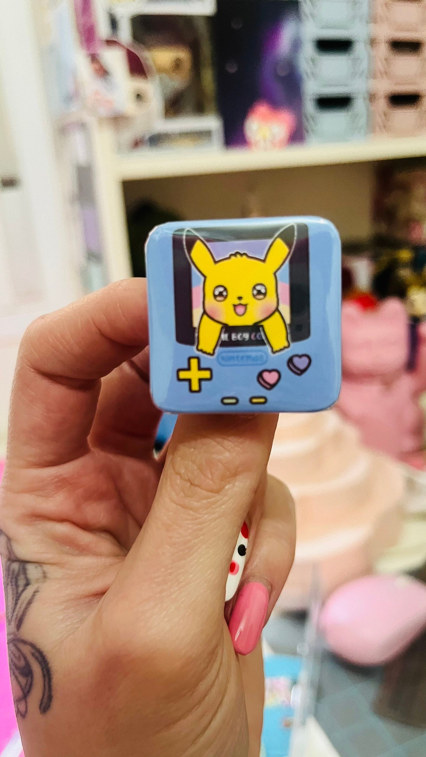 Pack de chapas cuadradas de Pikachu