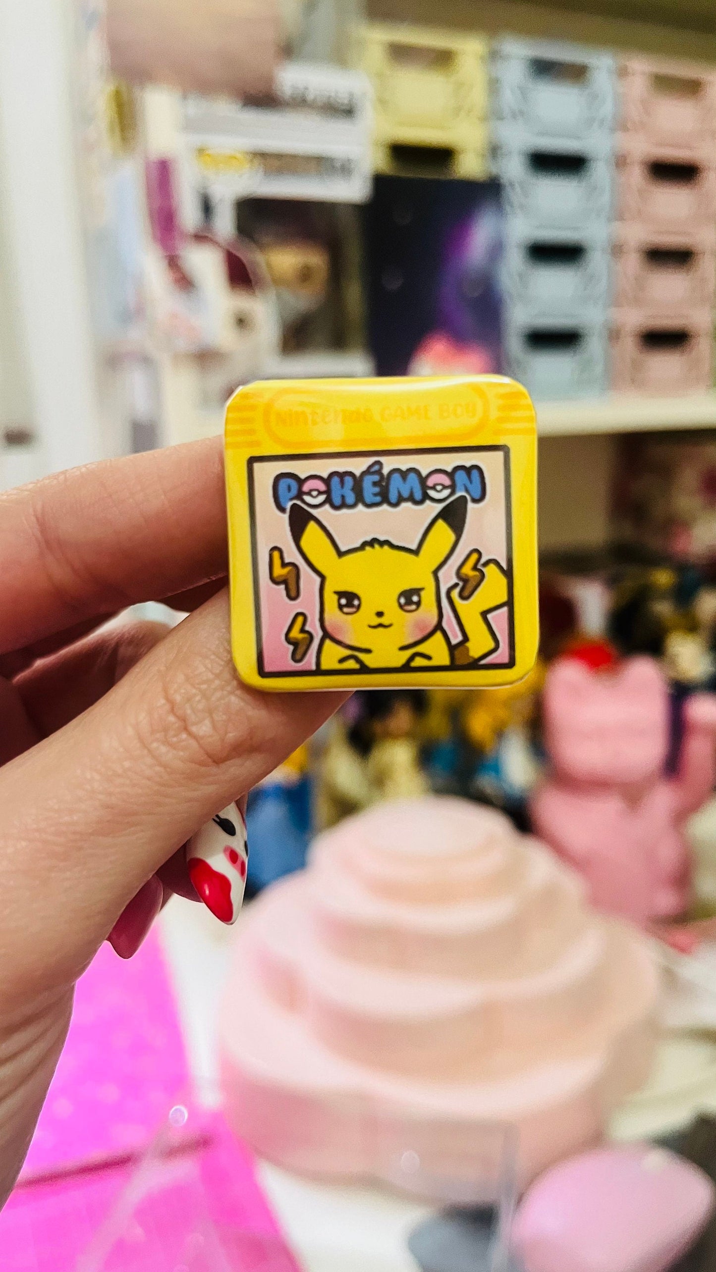 Pack de chapas cuadradas de Pikachu