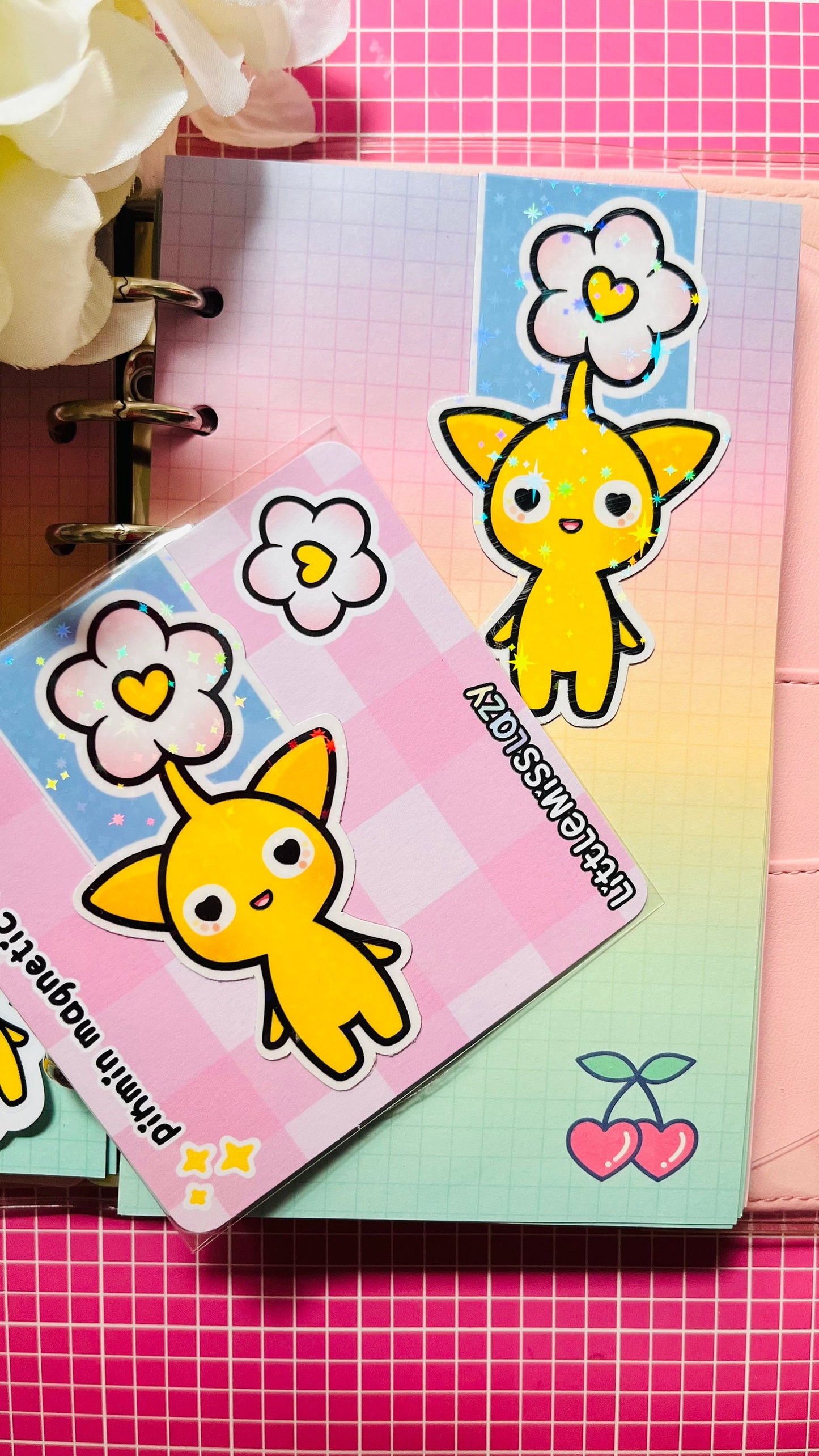 Marcapáginas magnético Pikmin