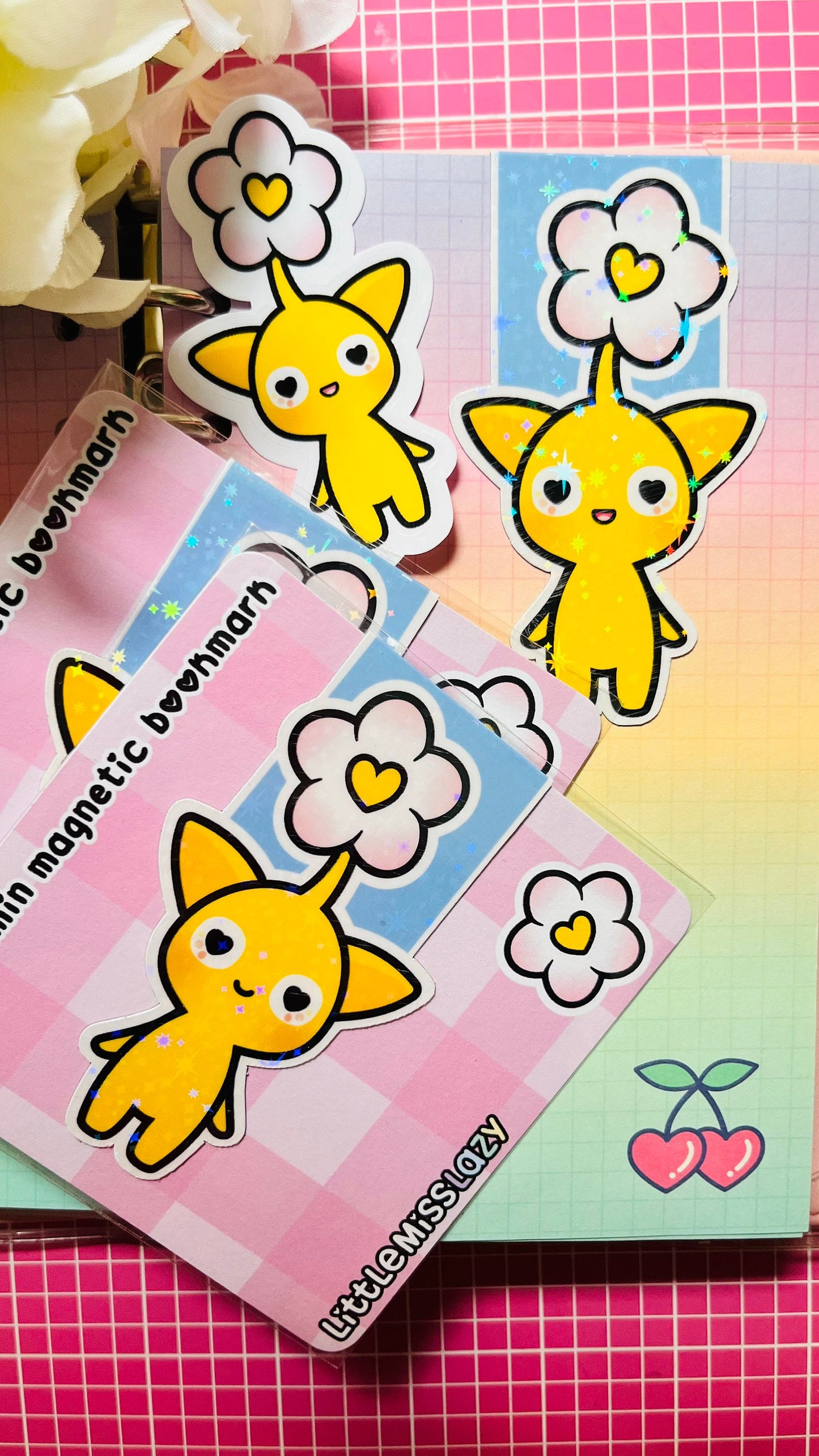 Marcapáginas magnético Pikmin