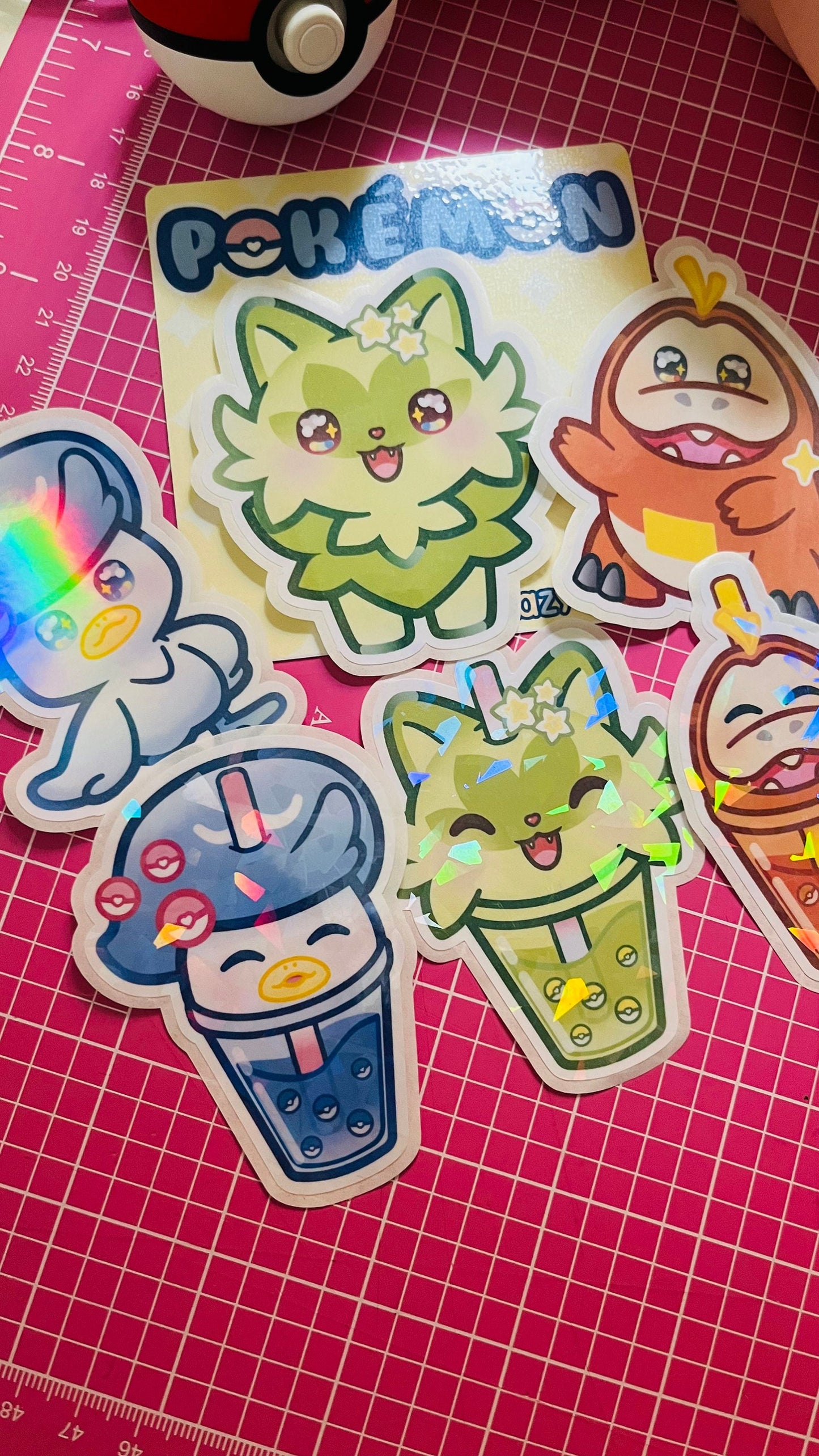 Pegatinas holográficas Pokémon