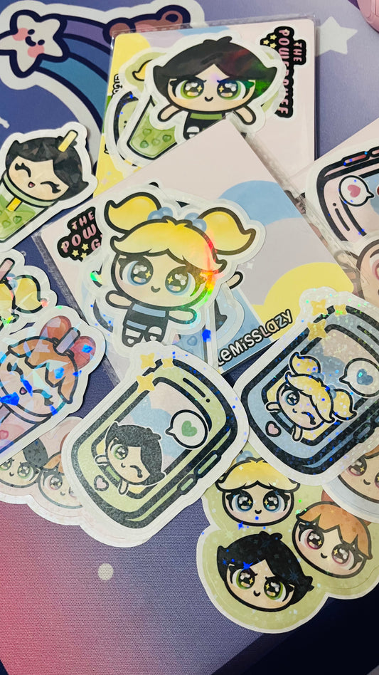 Pack de stickers de las Supernenas